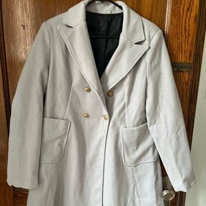 Light Grey Pea Coat